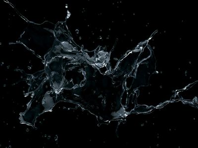 A dynamic but blurred motion shot suggesting fluid movement.